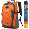 40L Hiking Backpack Lightweight Daypack Waterproof Travel Camping Backpack for Men Women Sport Packable - color: A0-orange
