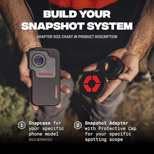 Snapshot Spotter Adapter - Spotting Scope Digiscoping Mount, Size 02 | Magnetic spotting scope phone adapter to capture your view, compatible with OLLIN Snapcases