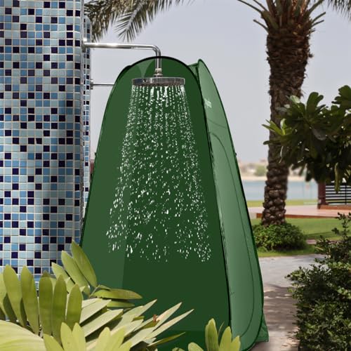 ropoda Pop Up Changing Tent 83" x 48" x 48", 6.9FT Upgrade Shower Tent, Portable Changing Room, Shower Tents for Camping, Privacy Tents,Includes 1 Removable Bottom,8 Stakes,1 Rain Cover(Green) - color: Green