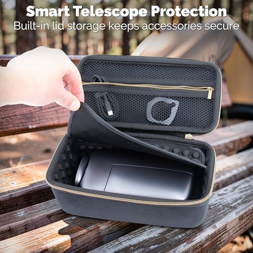 CASEMATIX Hard Travel Case Compatible with Dwarf Mini Smart Telescope and Smart Telescope Accessories - Includes Carry Case Only for Mini Digital Astronomy Equipment - color: Black
