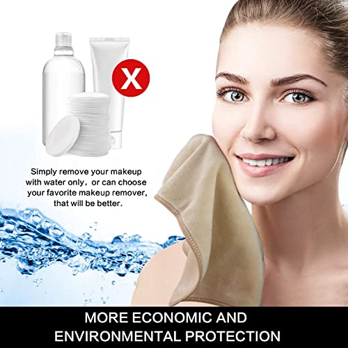 SINLAND Microfiber Facial Cloths Fast Drying Washcloth 12inch x 12inch (10pack, Cream) - color: Cream, size: 1 Count (Pack of 10)