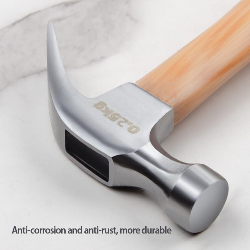 8.8 Ounce Claw Hammer,Forged Carbon Steel Head Small Hammer | Wood Hammer Solid wood handle claw hammer for Home Repair& DIY