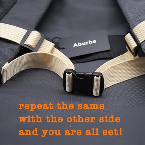Backpack Chest Strap, Universal Add on Adjustable Sternum Strap, Chest Belt Replacement, with Heavy Duty Quick Release Buckle Clip, for Travel, Hiking, Camping, School - color: Beige