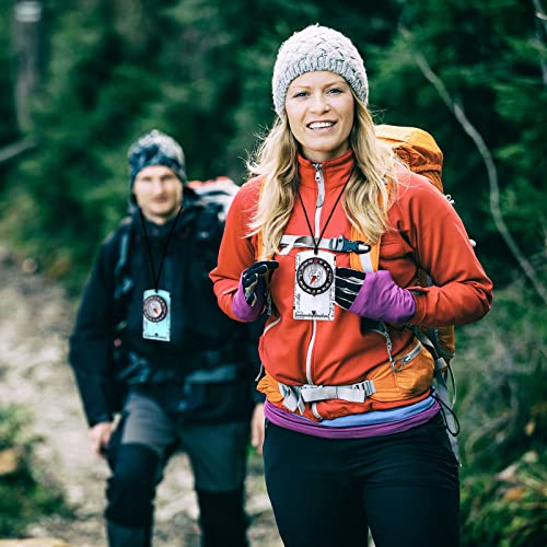 Orienteering Compass Hiking Compass Outdoor Navigation Survival Compass Waterproof Map Reading Backpacking Compass Kids Camping Gear for Women Men Gifts, 4 Colors