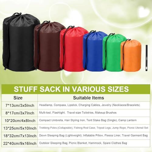 Drawstring Bag with Toggle, Cinch and Ditty Pouch Portable Outdoor Products Ditty Bag 5x10 & 2Pcs & Sky Blue - Fit For(Backpacking/Camping/Traveling) - color: Sky Blue, size: 5x10"