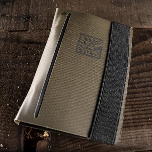 Rite in the Rain Monsoon Field Wallet, 3.5” x 5.5”, EDC, Water Resistant TPU fabric (No. P971-M) - size: Field Wallet