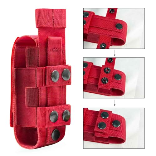Upgrade Laser Cut 1000D Molle Torniquet Pouch, Tactical Medical Tourniquet Pouch Holster - color: 2PCS-RED