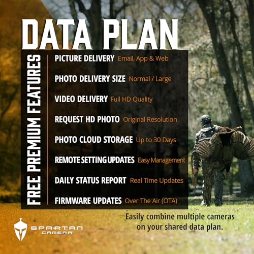 Spartan Camera 2 Pack GoLive3 Hunting Trail Camera, Live Streaming, 96° Wide Angle, Motion Activated, On-Demand FHD Photos and 1080p Videos, Built-in Lithium Battery,Blackout IR Flash,GPS,Weatherproof - size: Multi-carrier