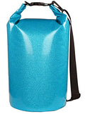 MARCHWAY Floating Waterproof Dry Bag Backpack 5L/10L/20L/30L/40L, Roll Top Sack Keeps Gear Dry for Kayaking, Rafting, Boating, Swimming, Camping, Hiking, Beach, Fishing - color: Shiny Blue, size: 5L