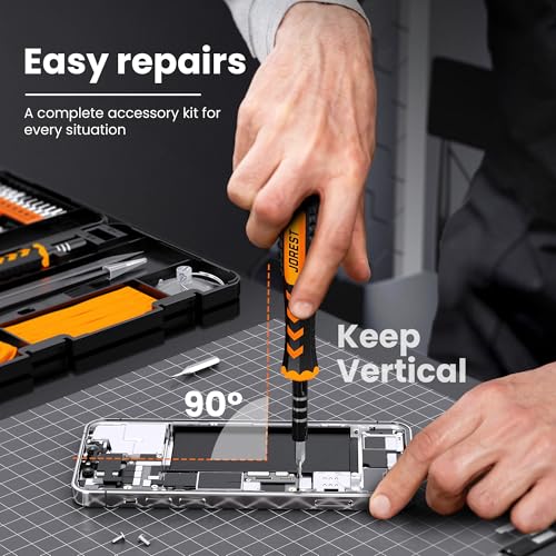 JOREST 59Pcs Small Precision Screwdriver Set with Torx T5 T6, Mini Tool Kit | Magnetic Electronic Repair Tool Kit for Macbook, Computer, Laptop, Phone, PS5, Xbox, Switch, Eyeglasses, Watch, Ring Doorbell - style: 59 in 1 CRV