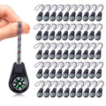 10/25/50/100 Pack Compass for Kids Mini Compasses Bulk Kids Toy Compass for Party Favor/Hiking/Scout Classroom Learning Directions - color: 50PCS Black