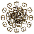 Swpeet 60Pcs 1 Inch / 25mm Heavy Duty Metal Ring Buckle Webbing Belts - color: Bronze, style: Metal Roller Buckles