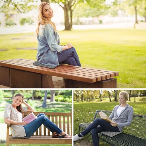 FOCHIER F Stadium Seat Pad, Camping Foam Pad, Foldable Z Stadium Seat Cushion Insulated Sitting Pad for Camping Backpacking Stadium Outdoor Picnic, Hiking, Mountaineering,Bleachers - color: Iron Grey 2pc
