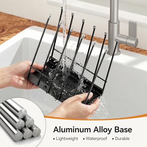 Reusable Bags Drying Rack, Plastic Bags Dryer for Ziplock Lerine Silicone Gallon, Snack, Sandwich Storage Bags, Black - color: Black