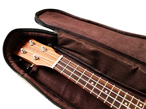 MUSIC FIRST Original Design Ancient Map Waterproof ukulele case ukulele bag ukulele cover, New Arrial (Fit for 21 inch Soprano Ukulele) - size: Fit for 21 inch Soprano Ukulele