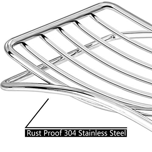 Soap Dish Stainless Steel Bar Soap Holder for Shower Bathroom, Self-draining Soap Dishes Sponge Holder for Kitchen Sink Easy Cleaning Quick Dry with Beige Soap Saver - color: Beige-arch 1p