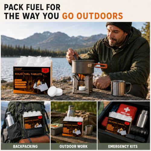Solid Fuel Tablets - Compact Size, High Energy, Safe and Reliable - size: 36