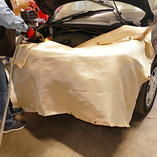 ABN Fiberglass Welding Blanket Fireproof 1 Pack - 6x8 ft High Temp Insulating Welding Blanket for Smoker - size: 6 x 8 Feet