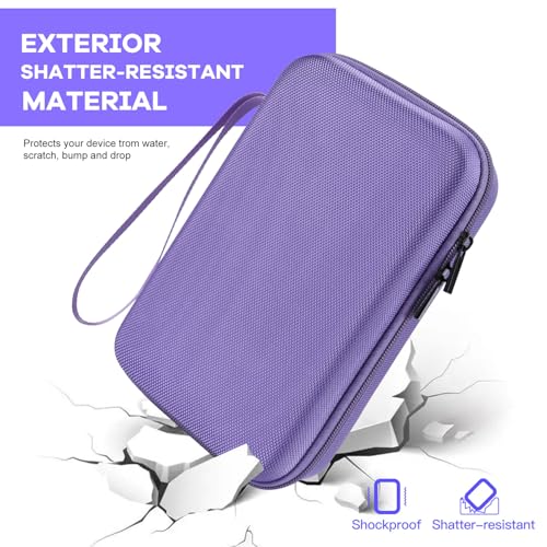 Hard Travel Electronic Organizer Case for MacBook Power Adapter Chargers Cables Power Bank Apple Magic Mouse Apple Pencil USB Flash Disk SD Card Hard Drive Waterproof Shockproof Accessories Bag Case - color: Purple - 2