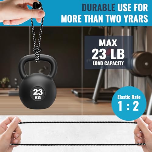 100 Pack Ball Bungee Cords 9 Inch, Heavy Duty Bungee Cord with Balls Canopy Tarp Tie Downs Bungee Balls for Camping, Shelter,Cargo,Tent Poles UV Resistant - size: 9 Inch