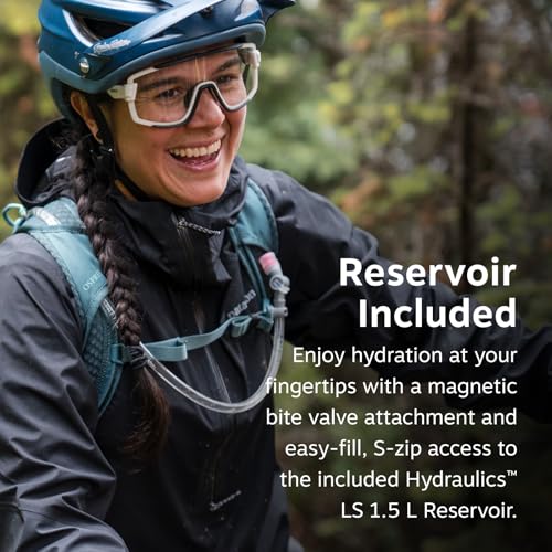 Osprey Berm Biking Backpack with Hydraulics Reservoir - Lightweight Hydration Backpack for Men and Women - color: Botswana Purple Dust Print, style: 2l