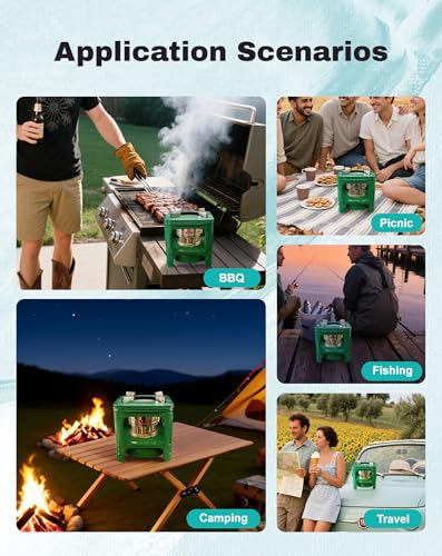 Camping Picnic Burner Furnace, Efficient Portable Camping Stove, Backpacking Oil Stoves Cooker Cookware, Handy Outdoor Portable Kerosene Stove (Square-2PC) - size: Square-2PC