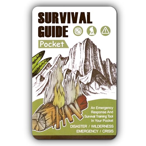 Tiny Pocket Survival Guide EDC Survival Kits Military Grade for Field Emergency, First Aid, Disaster, and Rural Urban Preparedness - style: Partially Waterproof (Covers Only)