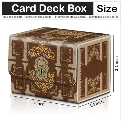 Commander Deck Box, Vintage Skull Treasure Box - color: Vintage Skull Treasure Box