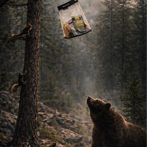 Rodent Proof Bear Bags - Ultralight Stainless Steel Mesh Bag for Camping Food Storage - Sturdy and Rust-Resistant Sack with Lock and Grommet For Easy Hanging - size: Medium