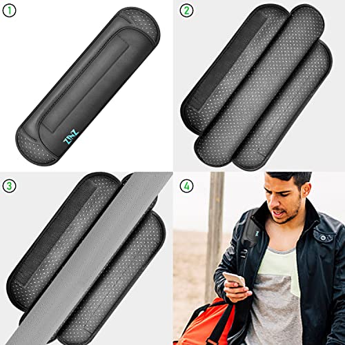 ZINZ Universal Shoulder Pad with Ultra Thick Cushion for Bag Luggage Bag Crossbody, Plus Long & Anti-Slip & Breathable,Drak Grey - color: Drak Grey