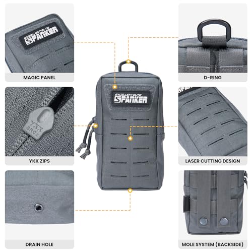EXCELLENT ELITE SPANKER Tactical MOLLE Pouch EDC Utility Pouches - color: Grey
