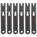 6Pcs Mini Crank Crowbar, 3-inch Stainless Steel Pocket Pry Bar Keyring Multifunctional EDC Tools Survival Scraper Opener for Outdoor, Indoors
