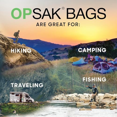 LOKSAK - OPSAK Odor Proof Dry Bags for Backpacking, Hiking and Storage- Resealable and Reusable Storage Bags (2 Pack - 12 Inch x 20 Inch) - size: 12 x 20 inch - 2 pack