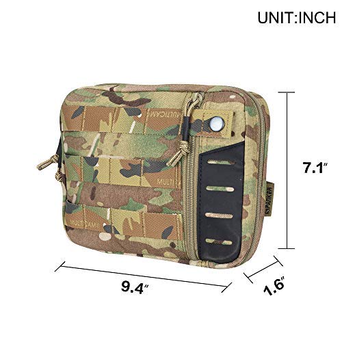 EXCELLENT ELITE SPANKER Molle Admin Pouch Tactical EDC EMT Utility Tool Pouch Medical Organizer Bag Modular Pouches Waist Pouch - color: Multicam