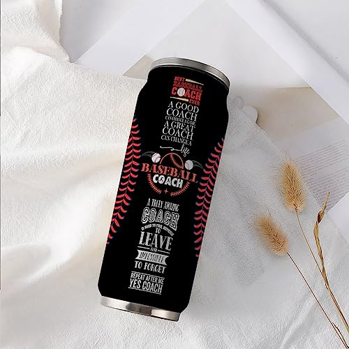 17 Oz Stainless Steel Baseball Coach Travel Tumbler, 500ml/17oz - color: Baseball Coach