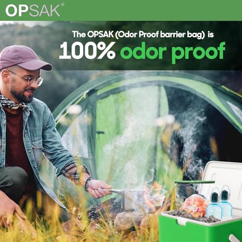 LOKSAK - OPSAK Odor Proof Dry Bags for Backpacking, Hiking and Storage- Resealable and Reusable Storage Bags (2 Pack - 12 Inch x 20 Inch) - size: 12 x 20 inch - 2 pack