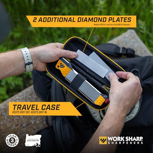 Work Sharp Guided Field Sharpener Elite with case, Travel Knife Sharpener Tool - style: Case Set