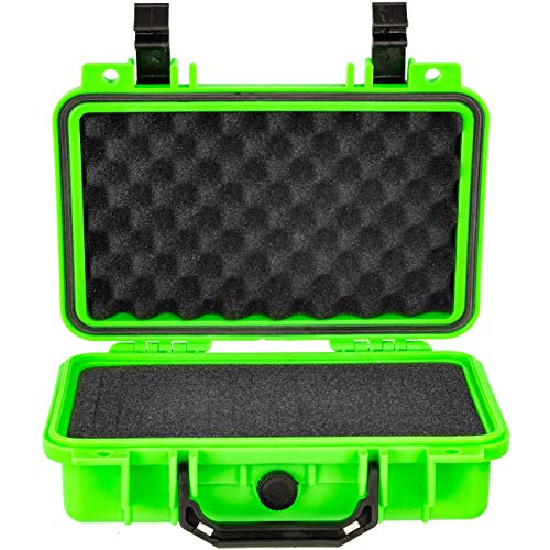 Eylar Protective Gear and Camera Hard Case Waterproof Dry Box with Foam 11.6 Inch 8.3 Inch 3.8 Inch (Neon Green) - color: Neon Green