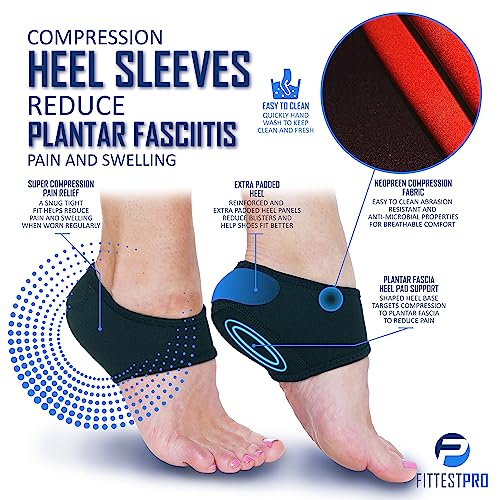 Plantar Fasciitis Foot Pain Relief 14-Piece Kit – Premium Planter Fasciitis Support, Gel Heel Spur & Therapy Wraps, Compression Socks, Foot Sleeves, Arch Supports, Heel Cushion Inserts & Grips - style: S/M