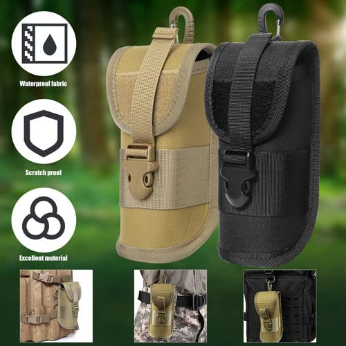 BRAVECOW Portable 1000D Nylon Eyeglasses Case with Buckle Hard Shell Sunglasses Shockproof Protective Box Outdoor Storage Box - color: Green