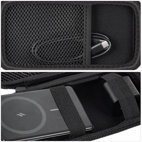 Power Bank Case for Anker MagGo 633/622/621/321 Portable Charger, Box Only - color: Black, size: Large