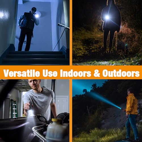 EverBrite Mini Flashlight, Zoomable 350LM LED Flashlight, Blue | Small, 3 Light Modes, Zoomable Beam, 3 AAA Batteries Included, Wrist Strap, Home, Camping & Emergency Use, Holiday Gifts - color: Blue, size: Small
