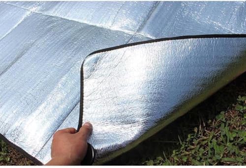 Camping Mat Insulated Sleeping Pad 78" x 39" Tent Floor Thermal Blanket | Reflecting Heat keep sleeping warm, Material Aluminum Foil and Foam, waterproof, ultralight, easy foldable, easy cleaning