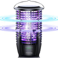 FOXLVDA 2-in-1 Bug Zapper & Mosquito Zapper with LED Night Light Cordless | Portable & Rechargeable Bug Zapper with 3600mAh Battery, Indoor/Outdoor Electric Fly Trap for Kitchen, Patio,Backyard,Camping