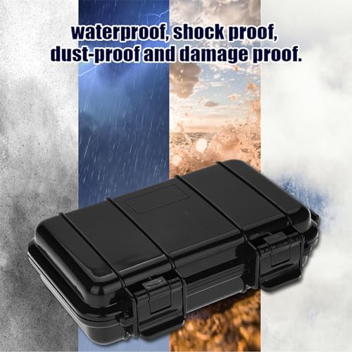 Dry Storage Box, 3 Types Survival Box Container Outdoor Shockproof Case Portable Storage Container for Camping Hiking Outdoor Activities - size: Exterior size of B model: 190*120*52mm