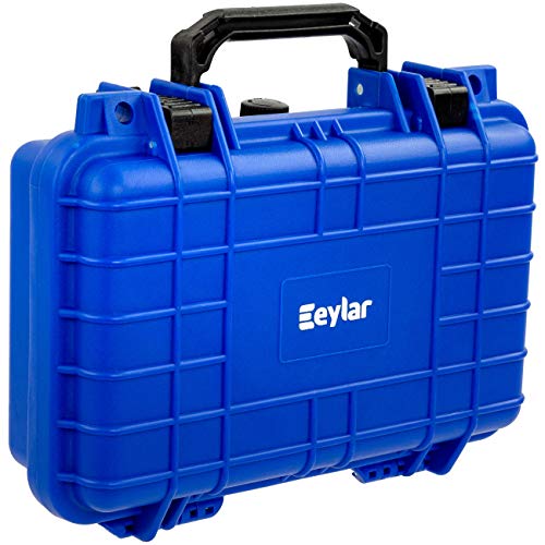 Eylar Protective Gear and Camera Hard Case Waterproof Dry Box with Foam 11.6 Inch 8.3 Inch 3.8 Inch (Blue) - color: Blue