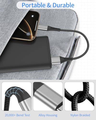 6 inch Short USB A to USB C Cable Fast Charging, 2 Pack 0.5ft USBC Cable | 3A USB Type C Cable for iPhone 15 16 17 Pro Max, Samsung Galaxy S26 S25 S24 S23, Google Pixel 10 9, iPad Pro/Air - size: 0.5 Feet, style: USB A to USB C