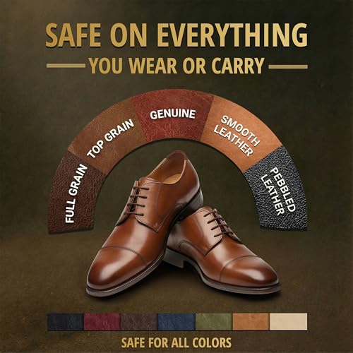 Leather Waterproof Protector Spray – Leather Water Repellent for Boots, Shoes, Furniture & Jackets, Waterproofing & Leather Sealer Spray, 250mL