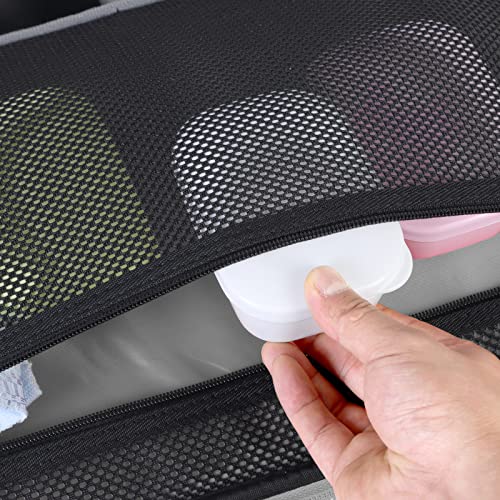 Quatish Leakproof Soap Dish with Lid & Draining Layer, Shatterproof Travel Bar Soap Holder Case Container, Portable Travel Size Toiletries Essentials for Camping, Gym, Bathroom, White (Pack of 2) - color: White, size: Medium (Pack of 2)