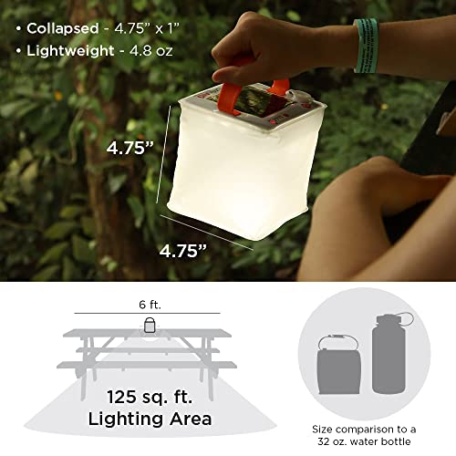 LuminAID Nova Inflatable Solar LED Lantern for Camping, Hiking & Travel - style: 75 Lumens